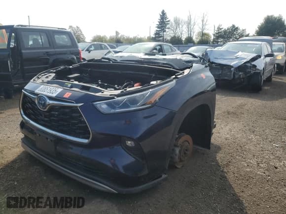 ✅ 2023 Toyota Highlander Hybrid Platinum • VIN: 5TDEBRCH9PS115628 • Lot: 80851935. Listed on Copart with Not provided. Free auction sales archive from the USA and detailed vehicle history report at DreamBid. Image 1.