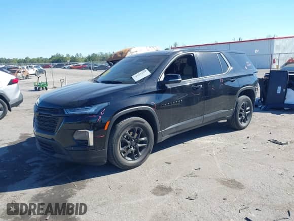 2022 Chevrolet Traverse LS with VIN 1GNERLKWXNJ191773, listed as a IAAI auction lot 41253110 with 64,622 mi miles and . Bid and sale history available at DreamBid. Image 2.