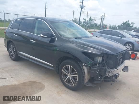 ✅ 2019 Infiniti QX60 Pure • VIN: 5N1DL0MN4KC531276 • Lot: 42307664. Listed on IAAI with 94,436 mi. Free auction sales archive from the USA and detailed vehicle history report at DreamBid. Image 1.