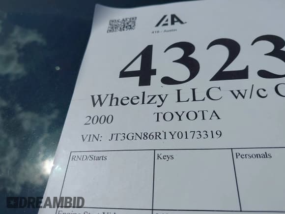 ✅ 2000 Toyota 4Runner SR5 • VIN: JT3GN86R1Y0173319 • Лот: 43238096. Опубликован ранее на IAAI с пробегом 235 985 миль. Бесплатный доступ к архиву аукционных продаж из США и подробный отчёт об истории автомобиля на DreamBid. Изображение 12.