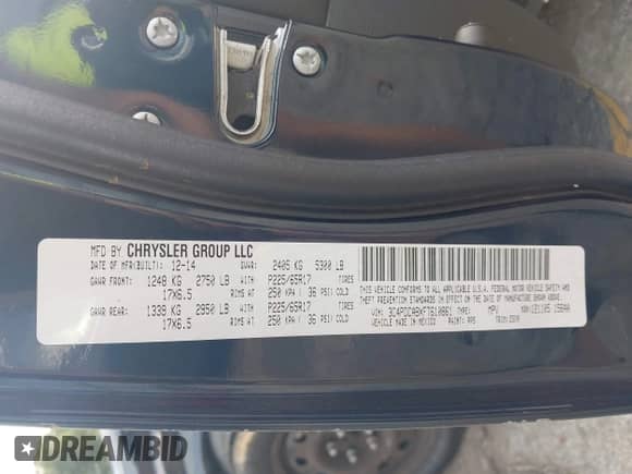 2015 Dodge Journey American Value z VIN 3C4PDCABXFT610861, wystawiony jako IAAI lot #43068421 z przebiegiem 153 937 mil mil oraz . Historia ofert i sprzedaży dostępna na DreamBid. Obrazek 9.