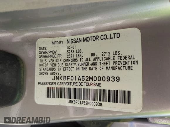 ✅ 2002 Infiniti Q45 • VIN: JNKBF01A52M000939 • Lot: 41879636. Wystawiony na IAAI z przebiegiem 113 485 mil. Bezpłatny archiwum sprzedaży aukcyjnych z USA i szczegółowy raport historii pojazdu na DreamBid. Zdjęcie 9.