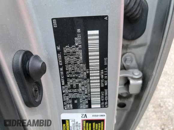 ✅ 2009 Toyota Venza • VIN: 4T3ZK11A09U007960 • Lot: 82376565. Listed on Copart with 113,788 mi. Free auction sales archive from the USA and detailed vehicle history report at DreamBid. Image 14.