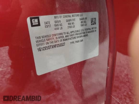 2017 Chevrolet Malibu LT z VIN 1G1ZE5STXHF250327, wystawiony jako Copart lot #84184085 z przebiegiem 86 473 mil mil oraz Szkoda całkowita • Salvage title. Historia ofert i sprzedaży dostępna na DreamBid. Obrazek 13.