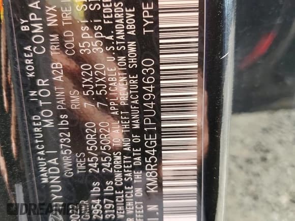 ✅ 2023 Hyundai Palisade Limited • VIN: KM8R54GE1PU494630 • Лот: 76839124. Опубликован ранее на Copart с пробегом Не указан. Бесплатный доступ к архиву аукционных продаж из США и подробный отчёт об истории автомобиля на DreamBid. Изображение 15.