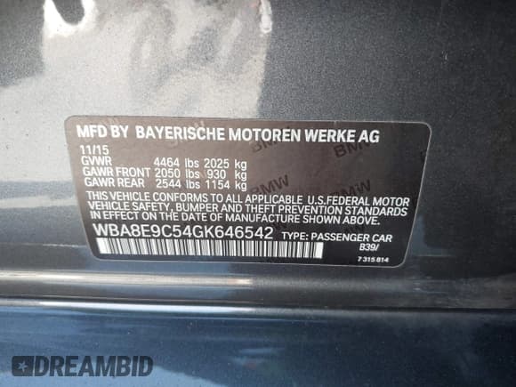 ✅ 2016 BMW 3 Series 328i • VIN: WBA8E9C54GK646542 • Lot: 43101123. Wystawiony na IAAI z przebiegiem 87 268 mil. Bezpłatny archiwum sprzedaży aukcyjnych z USA i szczegółowy raport historii pojazdu na DreamBid. Zdjęcie 9.