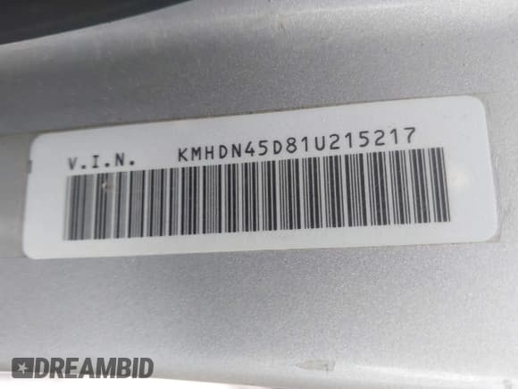 ✅ 2001 Hyundai Elantra GLS • VIN: KMHDN45D81U215217 • Lot: 42739407. Wystawiony na IAAI z przebiegiem 240 631 mil. Bezpłatny archiwum sprzedaży aukcyjnych z USA i szczegółowy raport historii pojazdu na DreamBid. Zdjęcie 9.