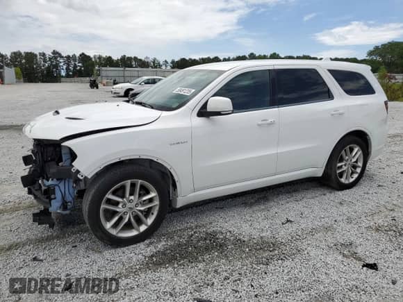 2022 Dodge Durango R/T with VIN 1C4SDHCTXNC101389, listed as a Copart auction lot 58491235 with 37,429 mi miles and Salvage title. Bid and sale history available at DreamBid. Image 1.