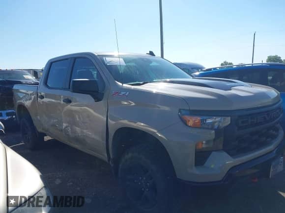 2022 Chevrolet Silverado 1500 Custom Trail Boss with VIN 3GCPDCED7NG682474, listed as a IAAI auction lot 42160845 with 19,528 mi miles and . Bid and sale history available at DreamBid. Image 6.