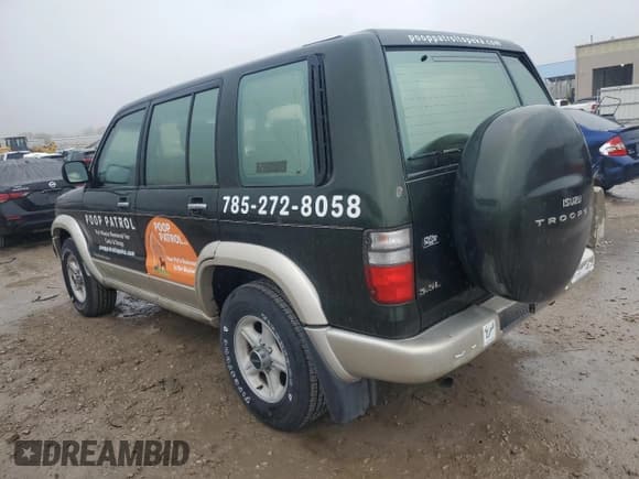 ✅ 2002 Isuzu Trooper S • VIN: JACDJ58X127J10500 • Lot: 85403245. Listed on Copart with 216,762 mi. Free auction sales archive from the USA and detailed vehicle history report at DreamBid. Image 2.