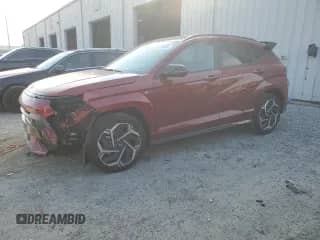 2024 Hyundai Kona N Line with VIN KM8HA3A3XRU024723, listed as a Copart auction lot 44178895 with 2,130 mi miles and Salvage title. Bid and sale history available at DreamBid. Image 1.