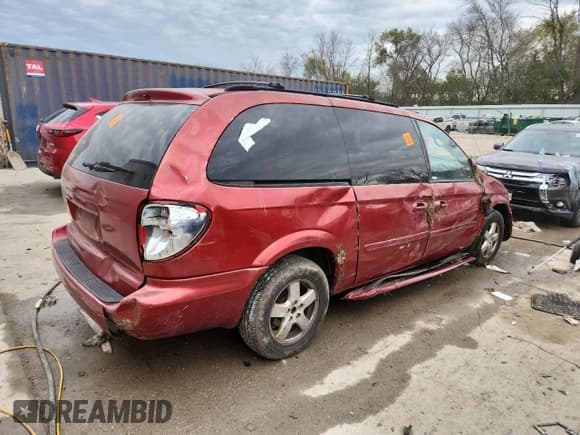✅ 2007 Dodge Grand Caravan SXT • VIN: 2D4GP44L67R222020 • Lot: 90832285. Listed on Copart with Not provided. Free auction sales archive from the USA and detailed vehicle history report at DreamBid. Image 3.