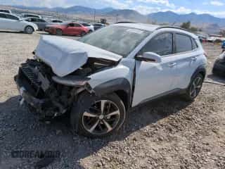 2018 Hyundai Kona Limited z VIN KM8K33A51JU080250, wystawiony jako Copart lot #65478195 z przebiegiem 131 155 mil mil oraz Szkoda całkowita • Salvage title. Historia ofert i sprzedaży dostępna na DreamBid. Obrazek 1.