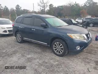 ✅ 2014 Nissan Pathfinder SL • VIN: 5N1AR2MN4EC621173 • Lot: 43760893. Listed on IAAI with 185,595 mi. Free auction sales archive from the USA and detailed vehicle history report at DreamBid. Image 1.