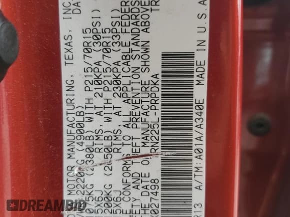 ✅ 2013 Toyota Tacoma • VIN: 5TFJX4CN0DX027498 • Lot: 61443315. Listed on Copart with 91,878 mi. Free auction sales archive from the USA and detailed vehicle history report at DreamBid. Image 12.