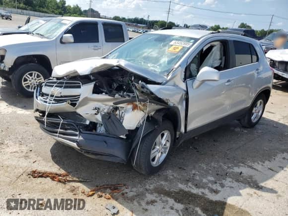 2016 Chevrolet Trax LT z VIN 3GNCJLSB2GL238138, wystawiony jako Copart lot #63452885 z przebiegiem Nie podano mil oraz Nie do naprawy • Non repairable. Historia ofert i sprzedaży dostępna na DreamBid. Obrazek 1.