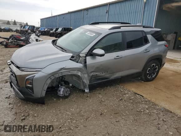2025 Chevrolet Equinox AWD ACTIV with VIN 3GNAXSEG3SL233305, listed as a Copart auction lot 49398505 with 2,685 mi miles and Salvage title. Bid and sale history available at DreamBid. Image 1.