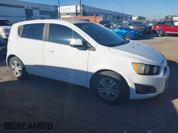 2015 Chevrolet Sonic LT with VIN 1G1JC6SH9F4100562, listed as a IAAI auction lot 43593493 with 127,498 mi miles and . Bid and sale history available at DreamBid. Image 1.