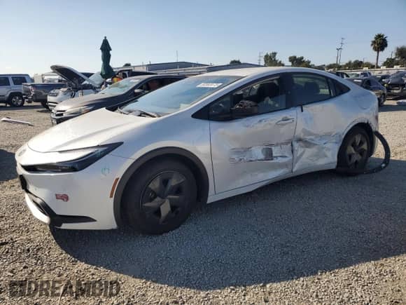 2023 Toyota Prius XSE Premium with VIN JTDACACU1P3007855, listed as a Copart auction lot 80563675 with 7,111 mi miles and Salvage title. Bid and sale history available at DreamBid. Image 1.
