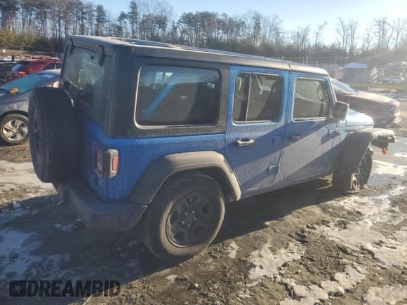 ✅ 2022 Jeep Wrangler Unlimited Sport Altitude • VIN: 1C4HJXDNXNW245004 • Лот: 88205005. Опубликован ранее на Copart с пробегом 24 725 миль. Бесплатный доступ к архиву аукционных продаж из США и подробный отчёт об истории автомобиля на DreamBid. Изображение 3.