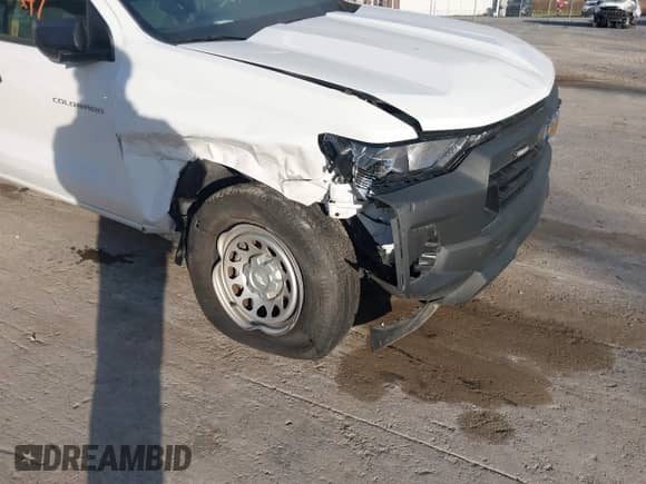 2023 Chevrolet Colorado 2WD Work Truck with VIN 1GCGSBEC3P1186788, listed as a IAAI auction lot 43512247 with 21,767 mi miles and . Bid and sale history available at DreamBid. Image 6.