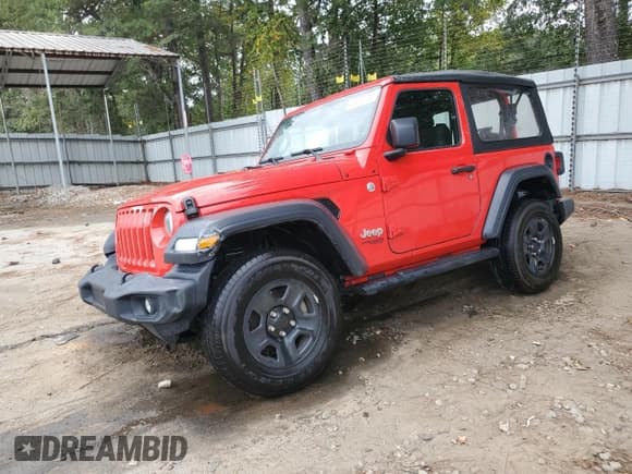 ✅ 2020 Jeep Wrangler Sport S • VIN: 1C4GJXAG3LW267179 • Lot: 85278755. Listed on Copart with 40,099 mi. Free auction sales archive from the USA and detailed vehicle history report at DreamBid. Image 1.