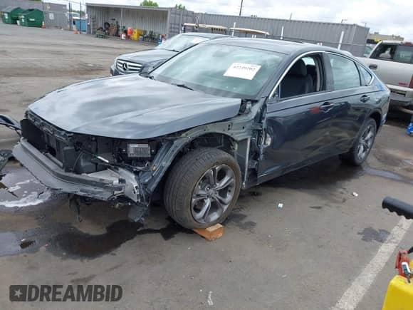 2023 Honda Accord EX-L с VIN 1HGCY2F64PA052055, выставлен на аукционе IAAI как лот 42249202 с пробегом 41 081 миль миль и . История ставок и продаж доступна на DreamBid. Изображение 2.