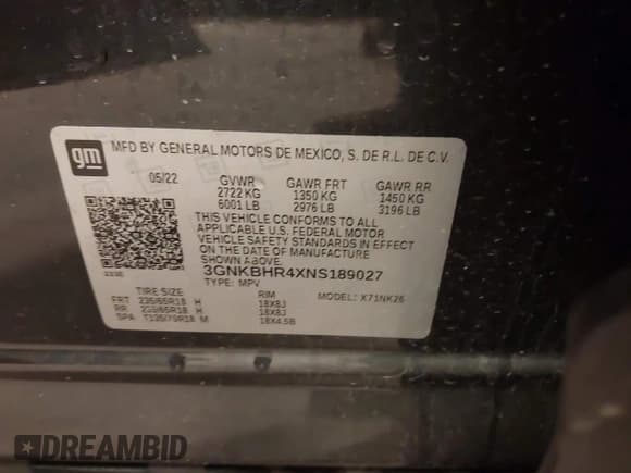 ✅ 2022 Chevrolet Blazer LT • VIN: 3GNKBHR4XNS189027 • Лот: 43516616. Опубликован ранее на IAAI с пробегом 35 913 миль. Бесплатный доступ к архиву аукционных продаж из США и подробный отчёт об истории автомобиля на DreamBid. Изображение 9.