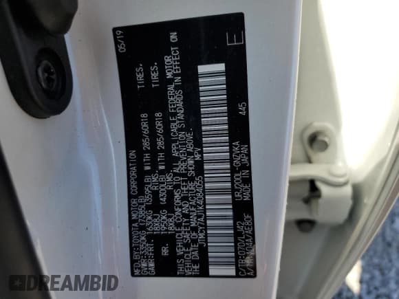 ✅ 2019 Toyota Land Cruiser • VIN: JTMCY7AJ1K4084055 • Лот: 50445844. Опубликован ранее на Copart с пробегом 154 993 миль. Бесплатный доступ к архиву аукционных продаж из США и подробный отчёт об истории автомобиля на DreamBid. Изображение 13.