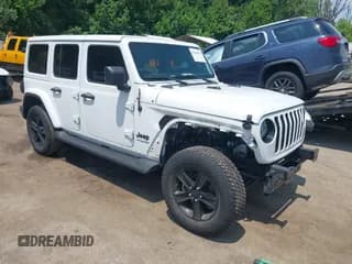 ✅ 2021 Jeep Wrangler Unlimited Sahara • VIN: 1C4HJXEN1MW618508 • Lot: 42639515. Listed on IAAI with 39,747 mi. Free auction sales archive from the USA and detailed vehicle history report at DreamBid. Image 1.
