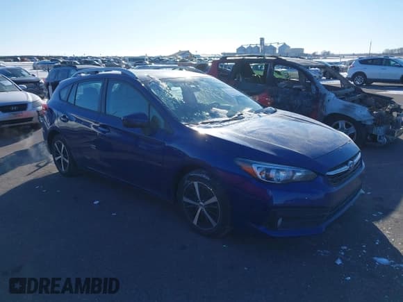 ✅ 2023 Subaru Impreza Premium • VIN: 4S3GTAV68P3703721 • Lot: 41535935. Wystawiony na IAAI z przebiegiem 79 706 mil. Bezpłatny archiwum sprzedaży aukcyjnych z USA i szczegółowy raport historii pojazdu na DreamBid. Zdjęcie 1.