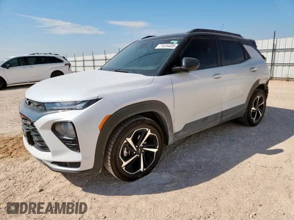 2022 Chevrolet TrailBlazer RS with VIN KL79MTSL7NB100898, listed as a Copart auction lot 71034485 with 71,906 mi miles and Salvage title. Bid and sale history available at DreamBid. Image 1.