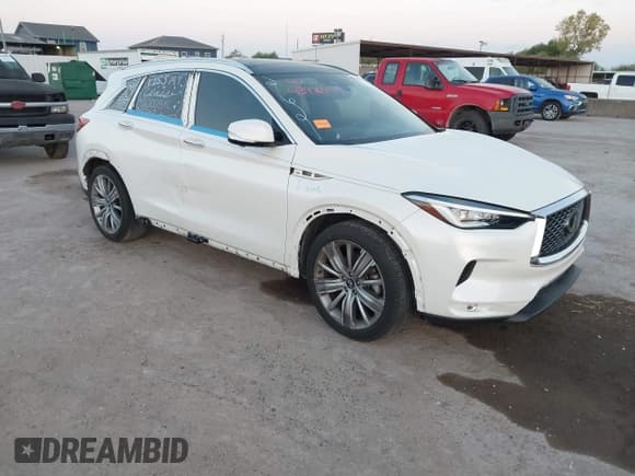 ✅ 2021 Infiniti QX50 Sensory • VIN: 3PCAJ5CA3MF111121 • Лот: 43476490. Опубликован ранее на IAAI с пробегом 66 932 миль. Бесплатный доступ к архиву аукционных продаж из США и подробный отчёт об истории автомобиля на DreamBid. Изображение 1.