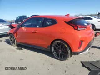 2019 Hyundai Veloster Turbo R-Spec z VIN KMHTH6AB9KU015340, wystawiony jako Copart lot #44573655 z przebiegiem 73 076 mil mil oraz Szkoda całkowita • Salvage title. Historia ofert i sprzedaży dostępna na DreamBid. Obrazek 2.