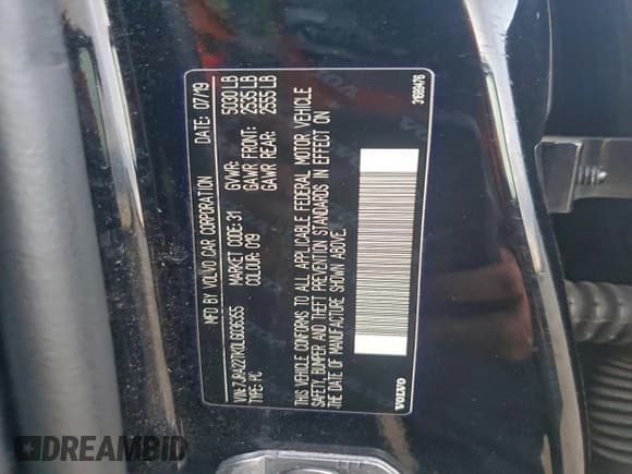 ✅ 2020 Volvo S60 Momentum • VIN: 7JRA22TK0LG036355 • Lot: 93975405. Wystawiony na Copart z przebiegiem 153 547 mil. Bezpłatny archiwum sprzedaży aukcyjnych z USA i szczegółowy raport historii pojazdu na DreamBid. Zdjęcie 12.