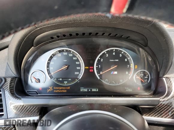 ✅ 2015 BMW M6 • VIN: WBSLX9C56FD160804 • Lot: 57771054. Listed on Copart with 57,699 mi. Free auction sales archive from the USA and detailed vehicle history report at DreamBid. Image 9.