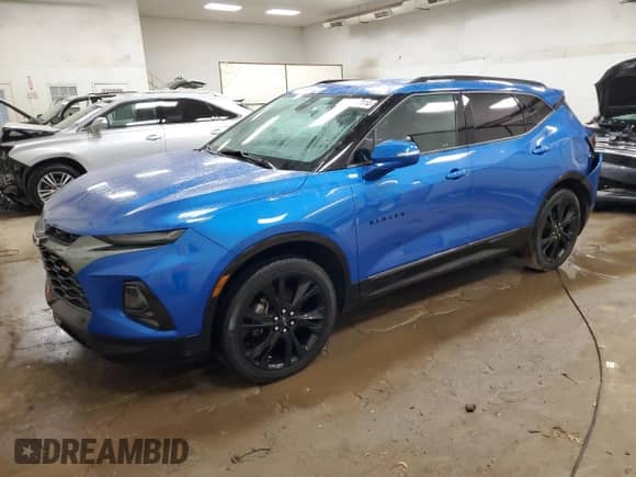 2020 Chevrolet Blazer RS with VIN 3GNKBKRS6LS665170, listed as a Copart auction lot 67457114 with 55,261 mi miles and Non repairable. Bid and sale history available at DreamBid. Image 1.