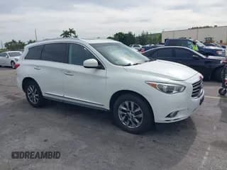 ✅ 2013 Infiniti JX35 • VIN: 5N1AL0MM8DC334754 • Lot: 43923730. Listed on IAAI with 165,099 mi. Free auction sales archive from the USA and detailed vehicle history report at DreamBid. Image 1.