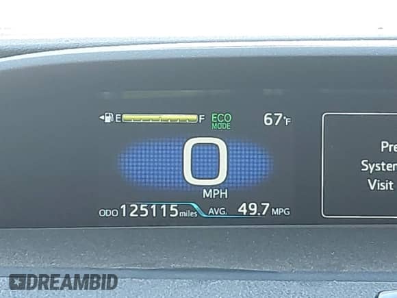 2022 Toyota Prius XLE z VIN JTDL9MFU3N3035688, wystawiony jako IAAI lot #43086721 z przebiegiem 125 115 mil mil oraz . Historia ofert i sprzedaży dostępna na DreamBid. Obrazek 7.