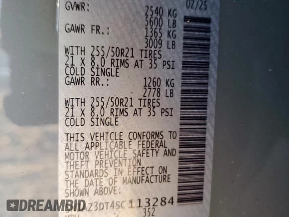 ✅ 2025 Nissan Murano Platinum • VIN: 5N1AZ3DT4SC113284 • Lot: 91462975. Wystawiony na Copart z przebiegiem 1 014 mil. Bezpłatny archiwum sprzedaży aukcyjnych z USA i szczegółowy raport historii pojazdu na DreamBid. Zdjęcie 13.