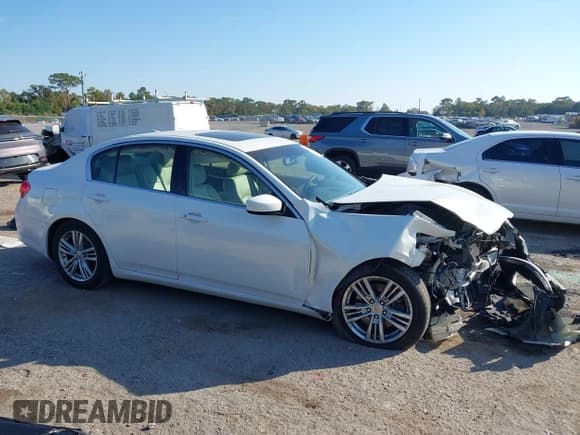 ✅ 2012 Infiniti G37 Journey • VIN: JN1CV6AP2CM624105 • Lot: 43720680. Listed on IAAI with 183,252 mi. Free auction sales archive from the USA and detailed vehicle history report at DreamBid. Image 13.