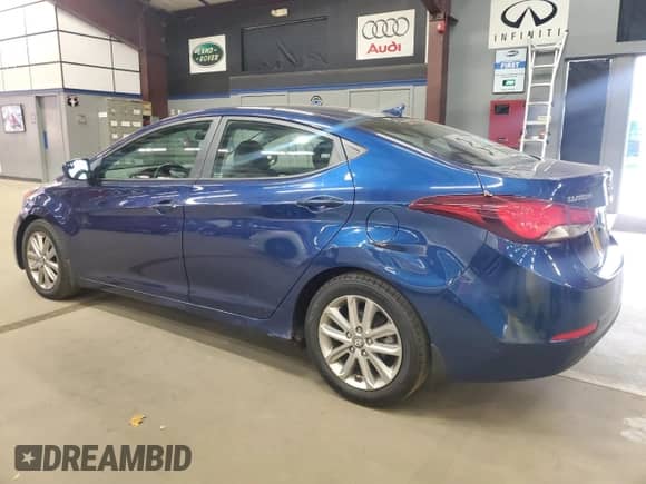 2015 Hyundai Elantra SE with VIN 5NPDH4AE6FH622853, listed as a Copart auction lot 91142465 with 167,581 mi miles and Clean title. Bid and sale history available at DreamBid. Image 2.