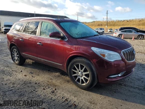 ✅ 2017 Buick Enclave Leather • VIN: 5GAKVBKD7HJ122724 • Lot: 90875775. Listed on Copart with 177,381 mi. Free auction sales archive from the USA and detailed vehicle history report at DreamBid. Image 4.