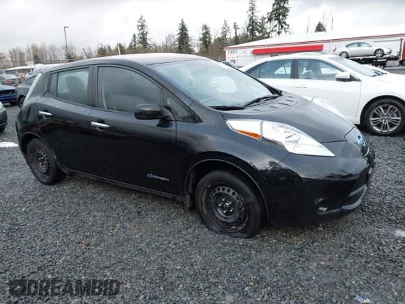 ✅ 2017 Nissan LEAF S • VIN: 1N4BZ0CP5HC308160 • Lot: 43820693. Listed on IAAI with 21,078 mi. Free auction sales archive from the USA and detailed vehicle history report at DreamBid. Image 1.