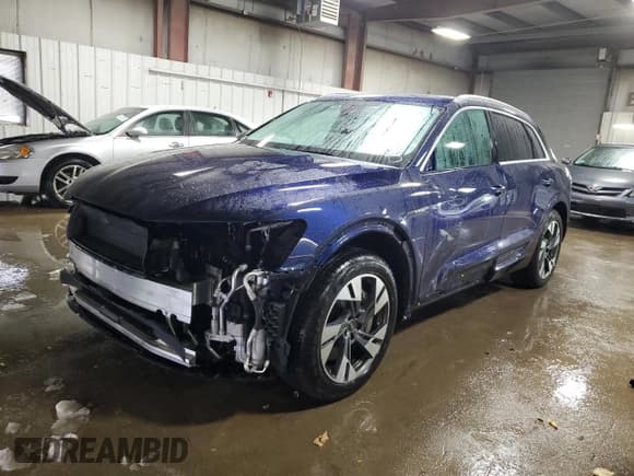 ✅ 2022 Audi e-tron Premium • VIN: WA1AAAGE2NB019647 • Lot: 92085805. Listed on Copart with 41,114 mi. Free auction sales archive from the USA and detailed vehicle history report at DreamBid. Image 1.
