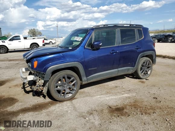 ✅ 2020 Jeep Renegade Altitude • VIN: ZACNJAB11LPK98388 • Лот: 67087185. Опубликован ранее на Copart с пробегом 88 975 миль. Бесплатный доступ к архиву аукционных продаж из США и подробный отчёт об истории автомобиля на DreamBid. Изображение 1.