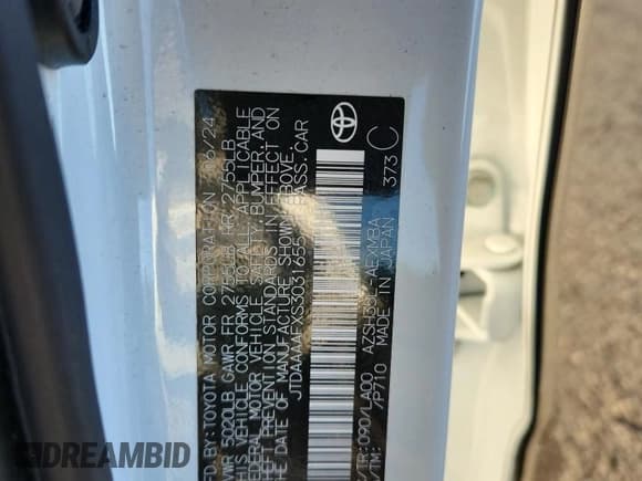 ✅ 2025 Toyota Crown XLE • VIN: JTDAAAAFXS3031655 • Lot: 93197215. Listed on Copart with 5,239 mi. Free auction sales archive from the USA and detailed vehicle history report at DreamBid. Image 13.