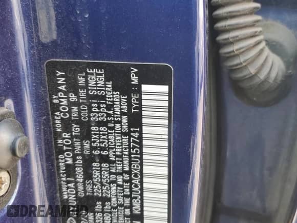 ✅ 2011 Hyundai Tucson Limited • VIN: KM8JUCACXBU157741 • Lot: 70197675. Listed on Copart with 116,727 mi miles. Access the free auction sales archive from the USA and view a detailed vehicle history report at DreamBid. Image 12.