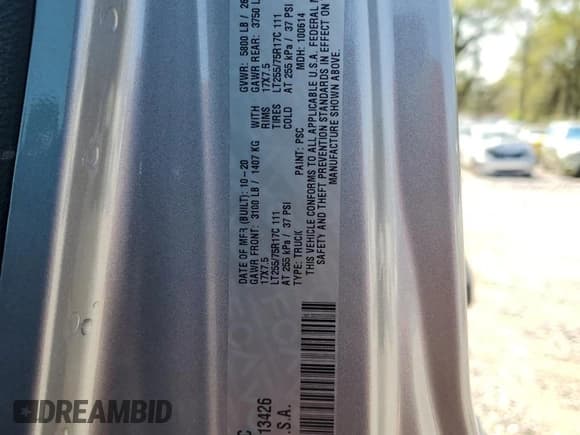 ✅ 2021 Jeep Gladiator Sport S • VIN: 1C6HJTAGXML513426 • Лот: 58844025. Опубликован ранее на Copart с пробегом Не указан. Бесплатный доступ к архиву аукционных продаж из США и подробный отчёт об истории автомобиля на DreamBid. Изображение 12.