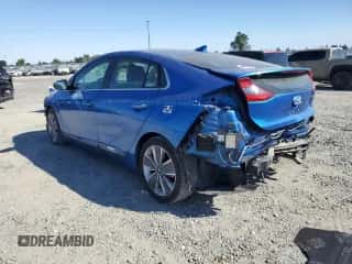 2017 Hyundai Ioniq Limited with VIN KMHC85LC4HU027615, listed as a Copart auction lot 57279103 with 49,438 mi miles and . Bid and sale history available at DreamBid. Image 2.